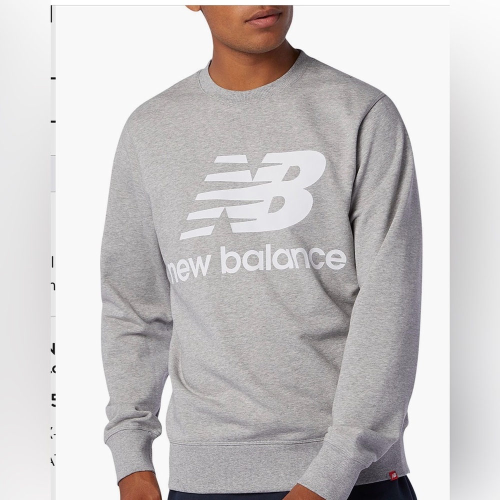 New Balance Heather Gray Crewneck Sweater